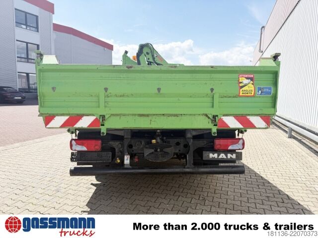 Kipper LKW MAN TGL 12.220 4X2 BB, EEV, Kran Hiab 088 BS-2 CL