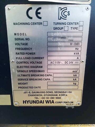 CNC draaicentrum Hyundai WIA 400 LMC