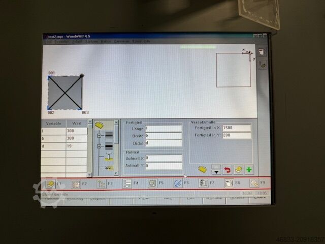 Bearbejdningscenter Weeke Optimat BHC 750 Swiss Profiline