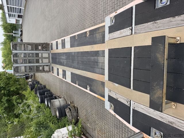 Alçak şasi dorse Humbaur HTS30  3 Achs Satteltieflader, neuwertig