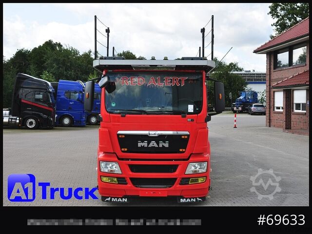 Autószállító teherautó MAN 18.400 TGX, Autotransporter Kässbohrer,