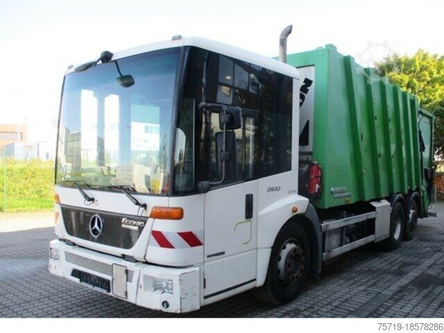 Camión de la basura Mercedes-Benz 2633 Econic 6x2 Faun VarioPress