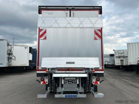 Remorque surbaissée KRONE SE CITY KüHLER, CARRIER 1550, 1-ACHSAUFLIEGER MIT HEBEBüHNE