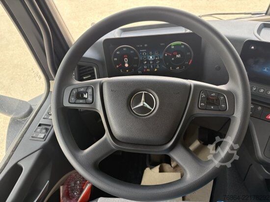 Camion benne MERCEDES-BENZ ACTROS 2551 6X2, PALFINGER-ABROLLKIPPER MIT SCHROTTKRAN,  LENK-LIFTACHSE, EURO 6