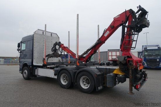 Camion forestier DAF XF 510 MIT PENZ LADEKRAN 15Z8.70 INKL. HOLZGREIFER 6X4
