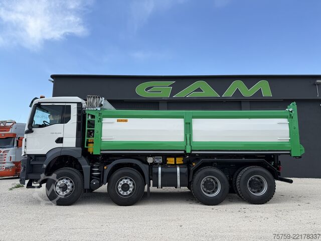Camion-benne tricar MAN TGS 41.520 40Ton 8x4 Euro6 KIPPER 18cbm