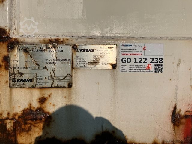 Naczepa wymienna KRONE Wechselbrücke Koffer