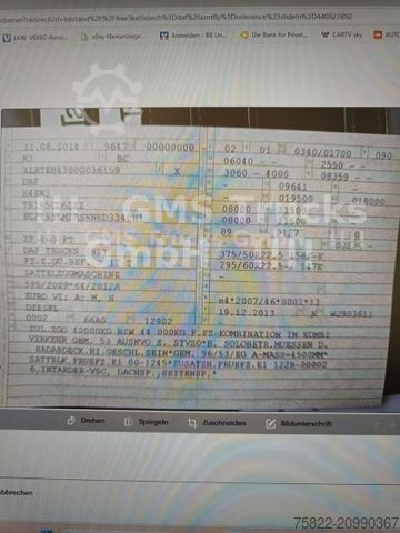 Zapreminski vučni traktor DAF XF 460 / SSC / Mega / German