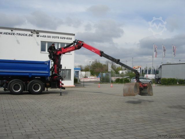 Kipper LKW IVECO TRACKER 260T50 6x4 3-Achs Kipper Heckkran Espilo
