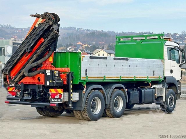Autolaadkraan MAN TGS 33.480*KIPPER 5,70m * PK 23002 + FUNK * 6x4