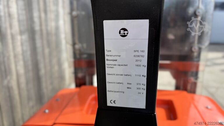 Empilhador manual BT SPE 160