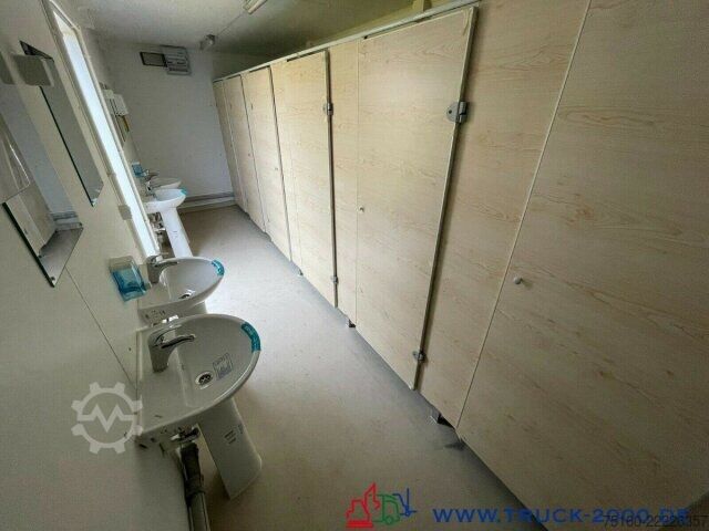 Open aanhangwagen met zeil  Sanitär Toiletten Container NEU 6 Toiletten