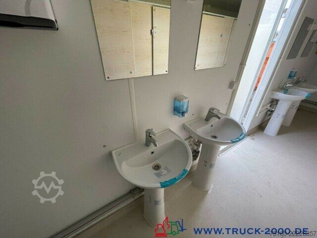 Open aanhangwagen met zeil  Sanitär Toiletten Container NEU 6 Toiletten