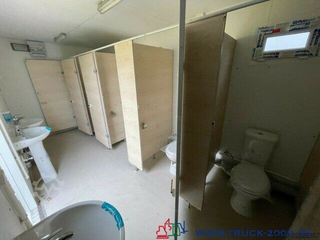 Open aanhangwagen met zeil  Sanitär Toiletten Container NEU 6 Toiletten