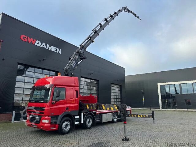 Kranbil DAF CF 85.410 8x2 Hiab 1055-8+Fly jib Euro 5