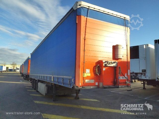 Open oplegger met zeil Schmitz Cargobull Semitrailer Curtainsider Standard Hayon