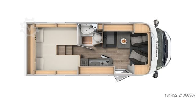 Half-integraal camper SUNLIGHT V 66 Adventure Edition