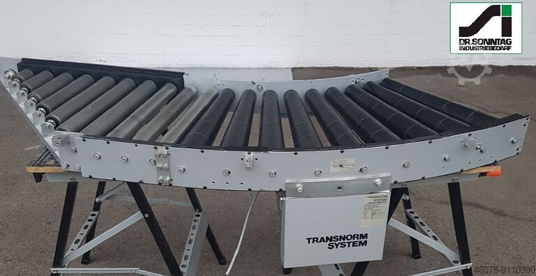 Curved roller conveyor 45° driven + insertion unit Transnorm 500