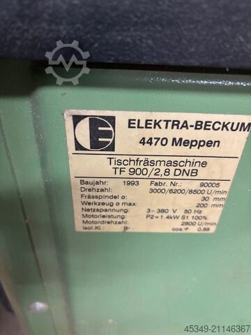 An fabricație 1993 | stare bună ELEKTRA BECKUM TF 900