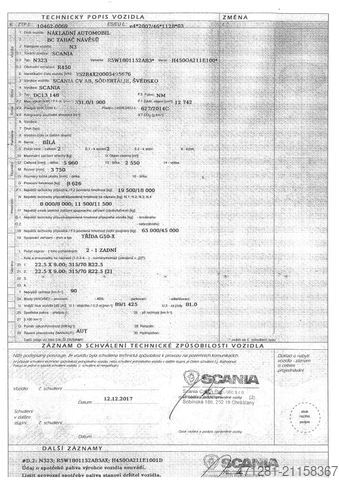 Tractora standard SCANIA R450 N323 NGS E6 + PARKCLIMA + RETARDER