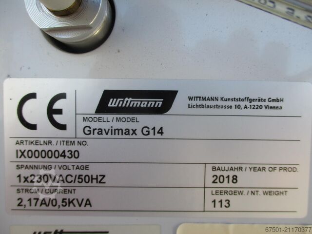 Malaxor WITTMANN GRAVIMAX G14 (3398)