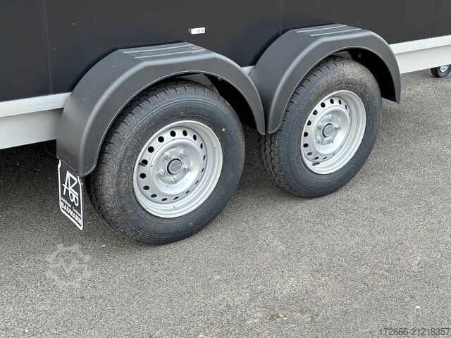 Box trailer Vezeko TK C 27.35 | BLACK 355X184X205CM 2700KG KOFFERANHÄNGER