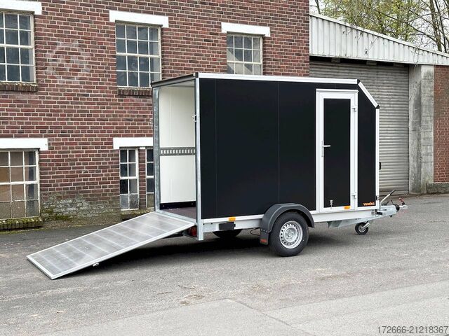 Box trailer Vezeko TK B 15.30 | BLACK | RAMPE | SEITENTÜR 305X152X193CM 1500KG | AERO KOFFERANHÄNGER