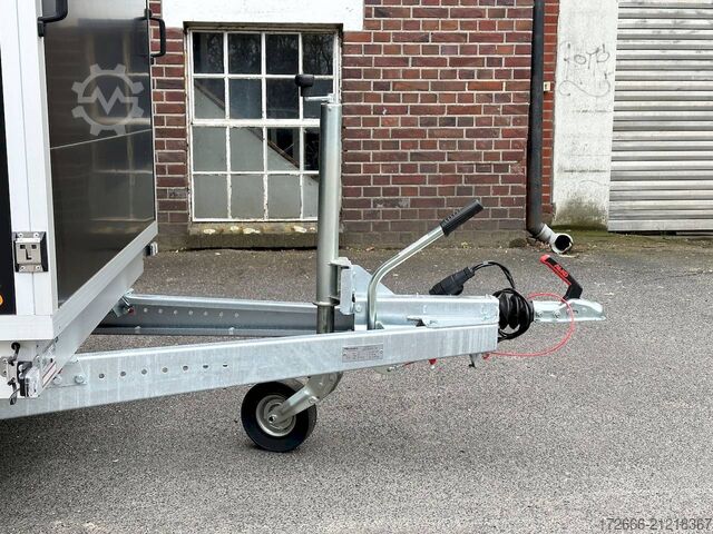 Box trailer Vezeko TK B 15.30 | BLACK | RAMPE | SEITENTÜR 305X152X193CM 1500KG | AERO KOFFERANHÄNGER