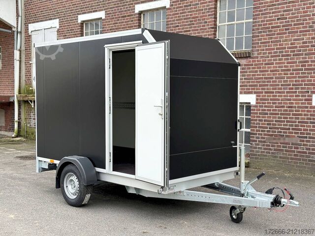 Box trailer Vezeko TK B 15.30 | BLACK | RAMPE | SEITENTÜR 305X152X193CM 1500KG | AERO KOFFERANHÄNGER