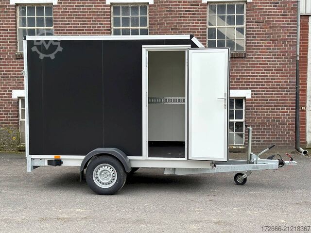 Box trailer Vezeko TK B 15.30 | BLACK | RAMPE | SEITENTÜR 305X152X193CM 1500KG | AERO KOFFERANHÄNGER