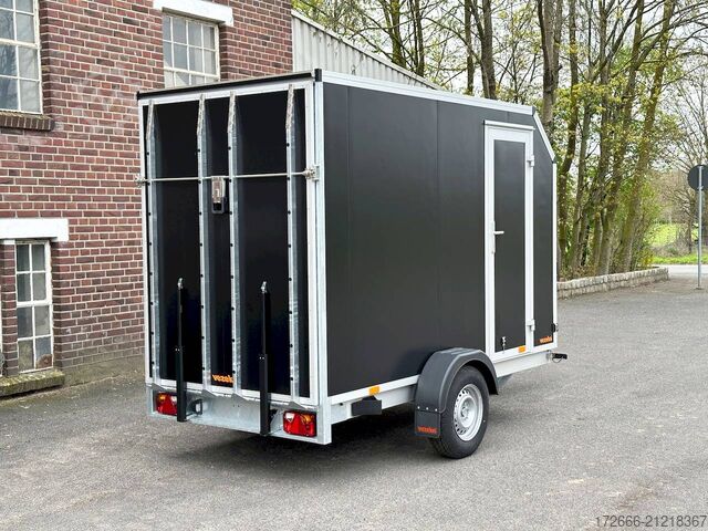 Box trailer Vezeko TK B 15.30 | BLACK | RAMPE | SEITENTÜR 305X152X193CM 1500KG | AERO KOFFERANHÄNGER