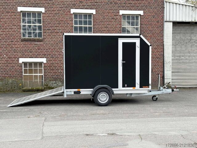 Box trailer Vezeko TK B 15.30 | BLACK | RAMPE | SEITENTÜR 305X152X193CM 1500KG | AERO KOFFERANHÄNGER