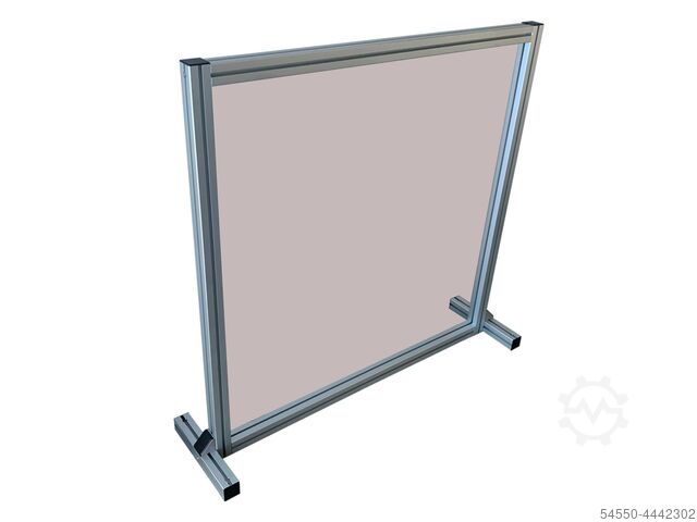 Infectiebescherming wand Virus Acryl die magnetprofis Model 1000 x 1000mm