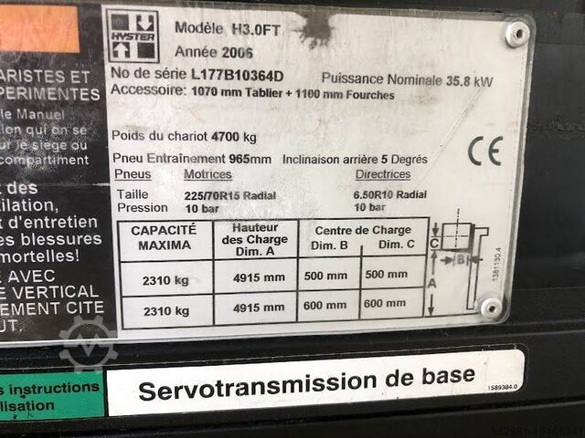 Forklift Hyster H3.0FT