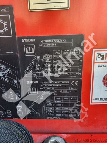 Wózek do kontenerów Kalmar DRG450-70S5XS