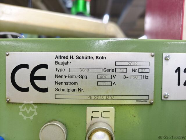 Multi-spindle machine Schütte SG 18