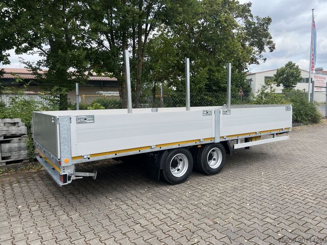 Open aanhangwagen Möslein THT 14,4 G 7,2  14,4 t Tandem- Pritschenanhänger- Tieflader
