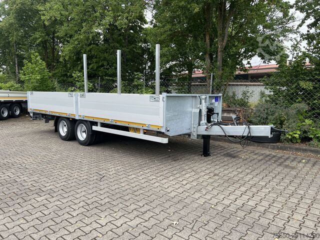 Open aanhangwagen Möslein THT 14,4 G 7,2  14,4 t Tandem- Pritschenanhänger- Tieflader