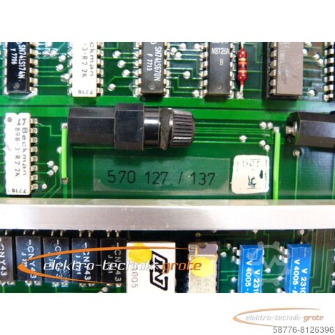 Gildemeister Komponente Gildemeister 851.75.00-03.26 Karte (570 127/137)