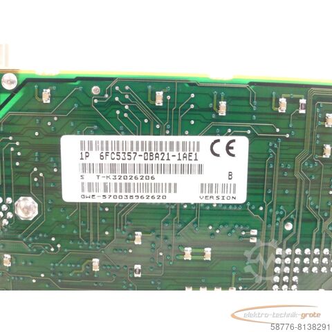 Siemens onderdeel Siemens 6FC5357-0BA21-1AE1 NCU 572.2 Version: B SN:T-K32026206