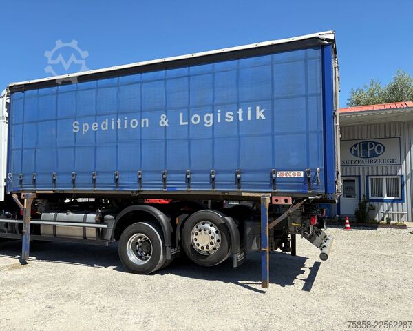 Caja intercambiable con toldo Wecon Wechselbrücke Verzinkt Edscha + Gardine