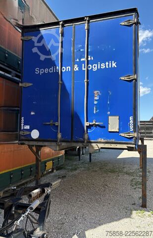 Caja intercambiable con toldo Wecon Wechselbrücke Verzinkt Edscha + Gardine