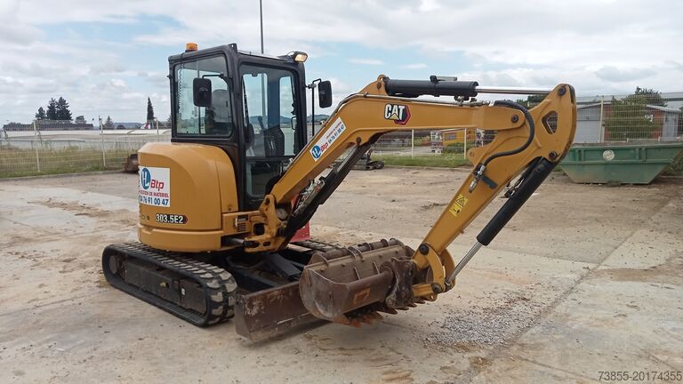 Minigraafmachine < 7t Caterpillar 303.5E2 CR with 3 buckets