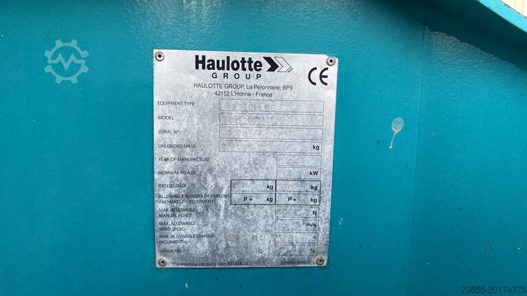 Knikarm werkplatform Haulotte HA120 PX (12m)