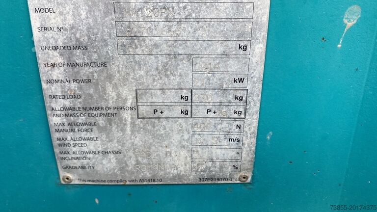 Knikarm werkplatform Haulotte HA120 PX (12m)