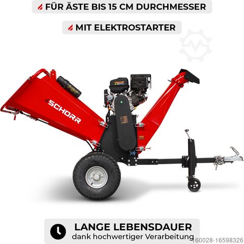 Shredder Benzine shredder E-Star SCHORR Holzhäcksler RR150THX 150mm