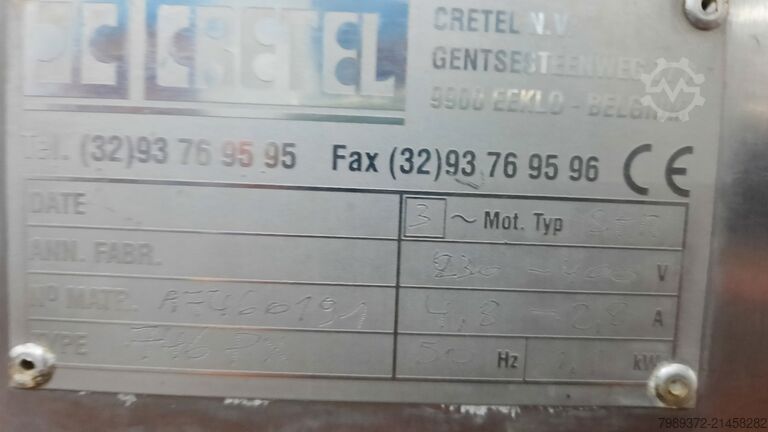 Avtäckt maskin CERTEL 746 PX Deskinners