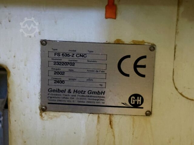 Planslipmaskin GEIBEL & HOTZ FS 635 Z CNC