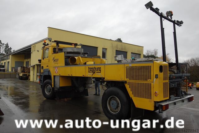 Wegwerker MAN Boschung Boschung BJB 8000 Speed Broom 4x4 Offroad Trial Flughafen