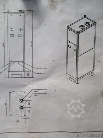 Värmeväxlare för tillvaratagande av spillvärme Glen Dimplex Wärmetauscher Wasser-Wasser 2KTE080G
